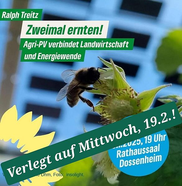 Vortrag verlegt …