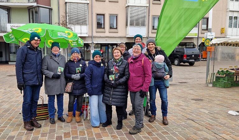 Winterwahlkampf: Am Stand …