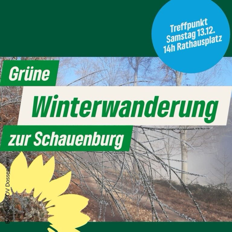 Grüne Winterwanderung am 13.12.