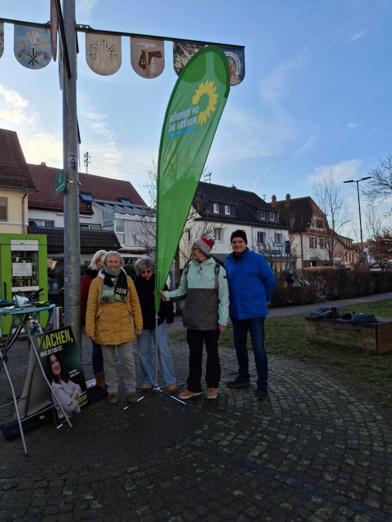 Info-Stand am Rathausplatz