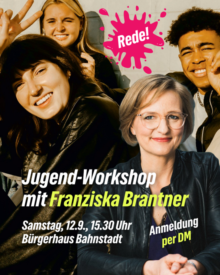 „Rede!“-Jugendworkshop mit Franziska Brantner in Heidelberg