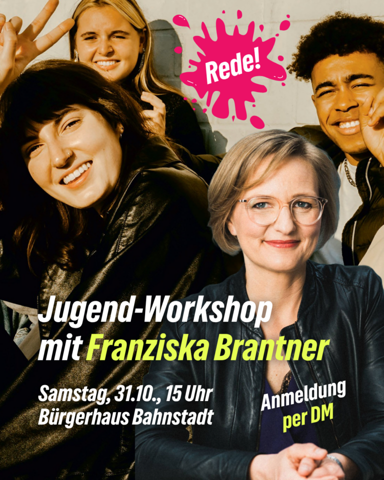 „Rede!“-Jugendworkshop mit Franziska Brantner in Heidelberg